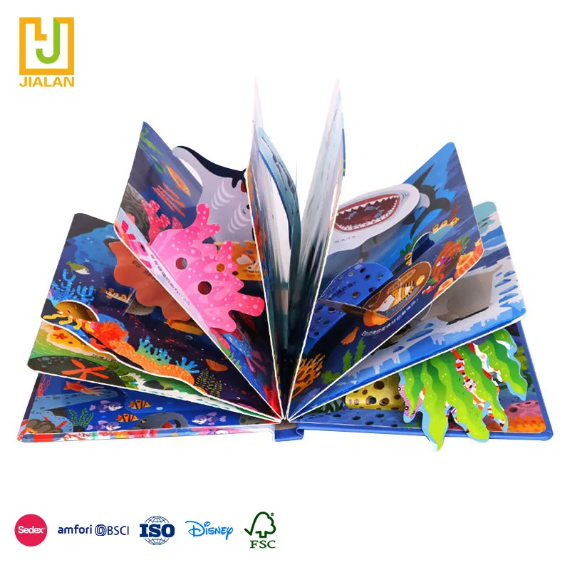 Pop up Books Customized English Story Educational 3D Printing Oem Hot Sale Kids Baby for Children Offset Printing Customization