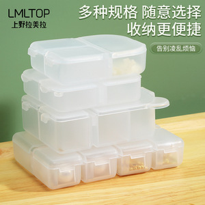 Organizador de maquillaje LMLTOP, caja de almacenamiento de plástico 4 en 1 con compartimentos para cosméticos, herramientas y artículos diversos. - Product Image 4