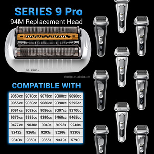 Cabezal de Repuesto para Afeitadora Eléctrica Facial y Corporal 94M, Compatible con <span class=keywords><strong>Braun</strong></span> <span class=keywords><strong>Serie</strong></span> <span class=keywords><strong>9</strong></span>, Plateado, Recargable por USB, IPX6 - Product Image 6