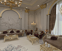 OE-FASHION Canapé en L de luxe sur mesure de style arabe, mobilier moderne marocain pour villas