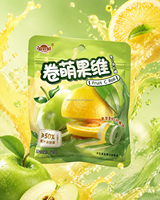 Caramelos de Goma en Tiras de Frutas, Directo de Fábrica, Bolsa Resellable, OEM, Marca Privada, Empaque Personalizado, Venta al Por Mayor, Importador
