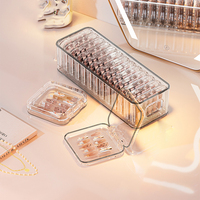 Étuis à bijoux de voyage transparents avec boîte de rangement, organisateur de bijoux en plastique, conteneur de protection pour bracelets, colliers, boucles d'oreilles