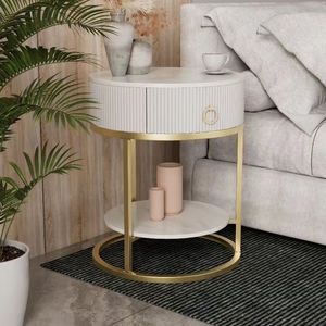 Table de chevet simple, créative et moderne pour petit appartement, utilisable comme petite table basse dans le salon ou comme meuble de chambre. - Product Image 1