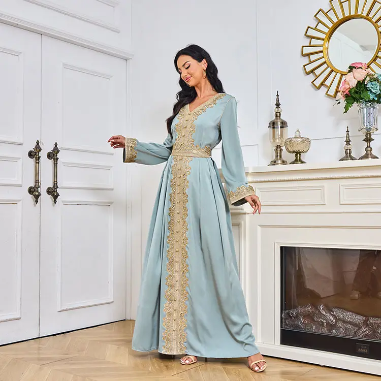 도매 전통 이슬람 아랍 중동 아라비아 두바이 2024 패션 의류 제조 업체 abaya 여성 의류 원피스 eid