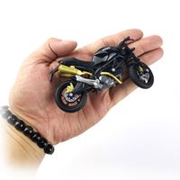 Motorradmodell aus Legierung zur Kuchendekoration, Kreatives Damen-Motorrad-Spielzeugauto mit Farbbox-Verpackung