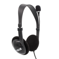 Casque filaire supra-auriculaire ajustable et extensible avec grandes oreillettes souples, suppression du bruit ENC, étanche IPX-7 pour PC/ordinateur portable et jeux