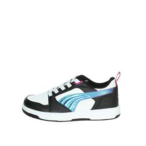 Baskets Puma pour filles, blanches et noires, taille 28, en toile, chaussures tendance - Product Image 1