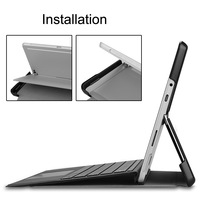 Housse en cuir PU mince pour Microsoft Surface Go 3 2021/Go 2 2021/Surface Go 2018