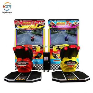 Nouvelle machine de jeu d'arcade à monnayeur pour deux joueurs, simulateur de course de moto TT 42 pouces, grand modèle pour adultes, en tôle - Product Image 2
