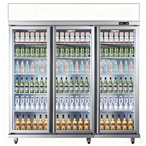 Enfriador de Bebidas Nuelead NE-1200CL de 1200L con Tres Puertas de Vidrio y Pantalla Digital, Enfriamiento por Aire para Uso Comercial - Product Image 1