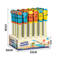 Canon à eau de dessin animé de 38 cm avec effet de feux d'artifice, jouets pour enfants, assortiment de pistolets à eau en gros pour les jeux d'extérieur des enfants