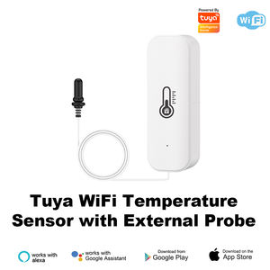 Dernier capteur de température et d'humidité intelligent Tuya WiFi avec sonde, thermomètre <span class=keywords><strong>numérique</strong></span>, hygromètre, détecte les données de température et d'humidité du réfrigérateur - Product Image 1