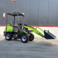 Minicargadora de Ruedas Eléctrica TIANTONG de 0.5T~1T, Minicargadora Articulada para Jardín, Granja, Hoflader, en Venta