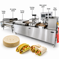 Machine industrielle pour tortillas mexicaines de différentes tailles, machine à faire des roti, machine à faire des chapati pour l'industrie alimentaire