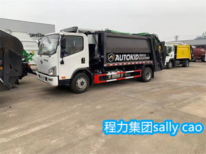 Recogida de cubos de aterrizaje grandes personalizables de alta calidad y camión de <span class=keywords><strong>basura</strong></span> compactador de transporte para municipal - Product Image 6