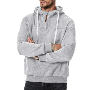 Sweat-shirt à capuche pour homme doublé en polaire avec fermeture éclair, respirant, décontracté, pour l'automne et l'hiver, idéal pour le sport - Product Image 5
