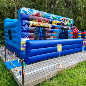 Outdoor kids commercial bounce <b>house</b> combo jumpers for party <b>inflatable</b> pirate bouncy castle with slide - Product Image 2