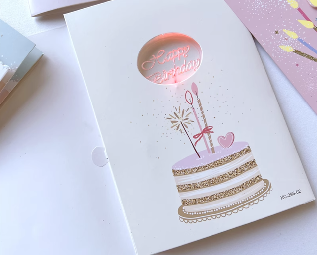Music Greeting Card for Gift Promotion/Voice Talking Greeting Card
