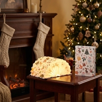 Lampe de livre pliable Origami Silhouette Robin, Veilleuse LED chaude à commande tactile sur batterie, pour table, étagère, salon, Noël