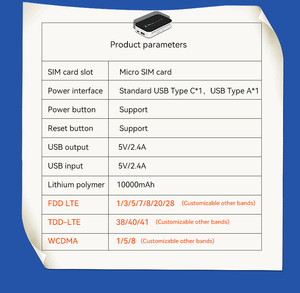 Universel 10000mAh ngân hàng điện với xách tay 4 gam LTE <span class=keywords><strong>Router</strong></span> Pocket <span class=keywords><strong>Wifi</strong></span> Hotspot mifis 4 gam Powerbank mifis - Product Image 6