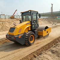 Compacteur à double tambour vibratoire Core Gear ABG avec moteur Changchai, forte puissance de fouillisage et vitesse de déplacement rapide pour l'asphalte