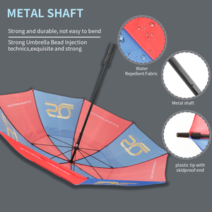 Heavy duty automatic windproof golf umbrella 30 inch large windproof luxury branded custom golf umbrella for anniversary gift - Product Image 3