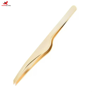 Pince à épiler personnalisée avec logo, en acier inoxydable, pour sourcils et cils, outils de maquillage, facile à utiliser, GZ RTS, commande en gros mixte - Product Image 1