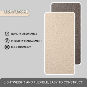 Paneles de Pared de Piedra Cerámica Flexibles, Acabado <span class=keywords><strong>Mate</strong></span> Tipo Granito, Impermeables y Resistentes al Fuego - Product Image 1