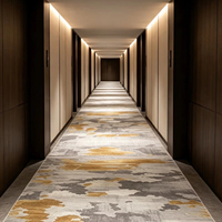 Moquette en nylon anti-usure pour couloirs d'hôtel, tapis large sur mesure, échantillon gratuit pour grands hôtels