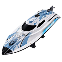 Bateau de course LED 2,4 GHz 25KM/H pour enfants et adultes avec batterie rechargeable
