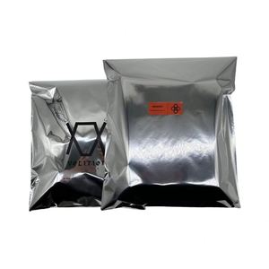 Sobres de Envío de Poliéster Plateados con Logotipo Personalizado, Bolsas de Correo Metálicas con Logotipo para Ropa, Bolsa de Franqueo de Aluminio - Product Image 1