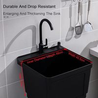 Cuve à linge portable personnalisée pour animaux de compagnie, évier en PP amovible multifonction populaire de forme carrée pour une utilisation pratique des vêtements