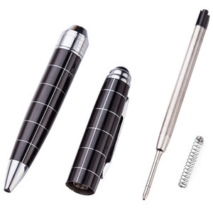 Bolígrafo de Metal Grueso de Alta Calidad con Rayas, Ancho de Escritura de 0.7 mm, Tinta Azul/Negra, Logotipo Personalizado Impreso, Bolígrafo Novedoso - Product Image 4