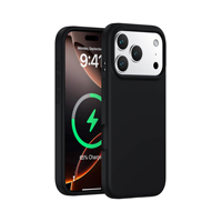 Étui antichoc magnétique en silicone souple de conception de luxe pour iPhone 17 Pro Max Air avec sac de protection de caméra OPP inclus