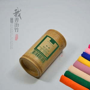 Bamboo Home Bamboo Tube Scarf Gift Packaging 70x180cm Handmade Round Box - Product Image 5