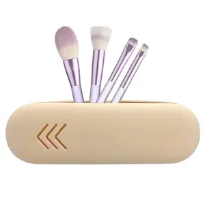 Silicone Makeup Brush Holder Large Capacity Makeup Brush Bag Portable Travel Cosmetic Brush Bag For Travel And Daily