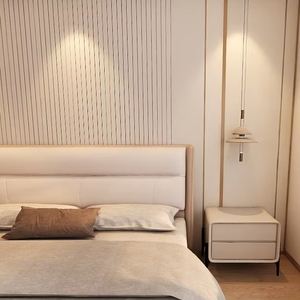 Moderno antiquario in legno comodino semplice e regolabile camera da letto o soggiorno mobili per uso domestico o alberghiero - Product Image 1