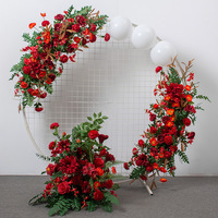 Arreglos Florales Artificiales para Bodas, Arco, Pabellón, Decoración de Ventanas, Pasarela, Escenario, Modelo 33