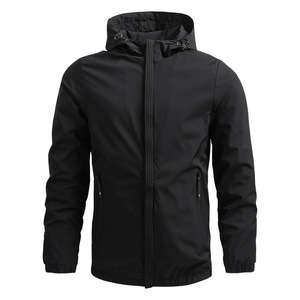 ANSZKTN-Chaqueta cortavientos para hombre, impermeable, informal, ligera, cortavientos - Product Image 3