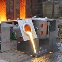 Horno de Fusión de Metal Pequeño, Horno de Calentamiento por Inducción, Control Digital para Temperatura Precisa y Fusión Rápida, 1 Tonelada