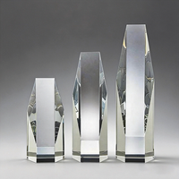 Trophées en cristal vierges de qualité supérieure, disponibles en formes cylindrique, carrée, ronde, pentagonale, hexagonale, octogonale et en forme de tour, fabrique de trophées