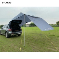 Pare-soleil portable anti-UV, léger et étanche, pour l'extérieur, suv pliant, arrière de voiture, auvent de tente pour le camping
