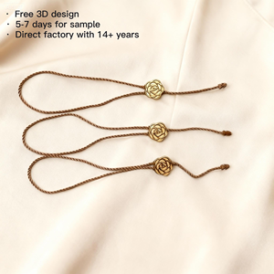 Chất lượng cao tùy chỉnh chuyên nghiệp con dấu kim loại tag treo tag chuỗi cho hàng may mặc - Product Image 1