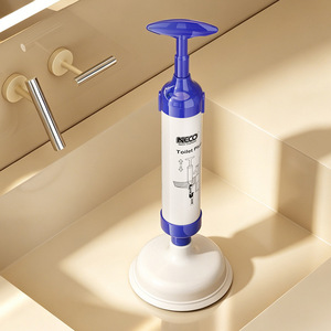 Toilet Plunger Extendable Drain Cleaner Strong Power For Bathroom Sink Floor Drains Plastic Material - Product Image 2