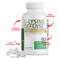 L-Lysine Végétalien Qualité Alimentaire 500mg Acide Aminé en Capsules en Vrac Certifié Halal Casher Soutien Immunitaire & Énergie pour Adultes OEM/ODM