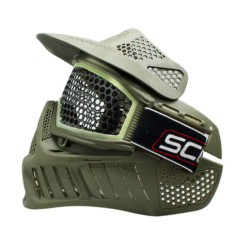 Olive + Noir hexagonal