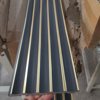 Nuevo producto madera alternativa PS panel de pared de carbón PVC 3D PS panel de pared Decoración