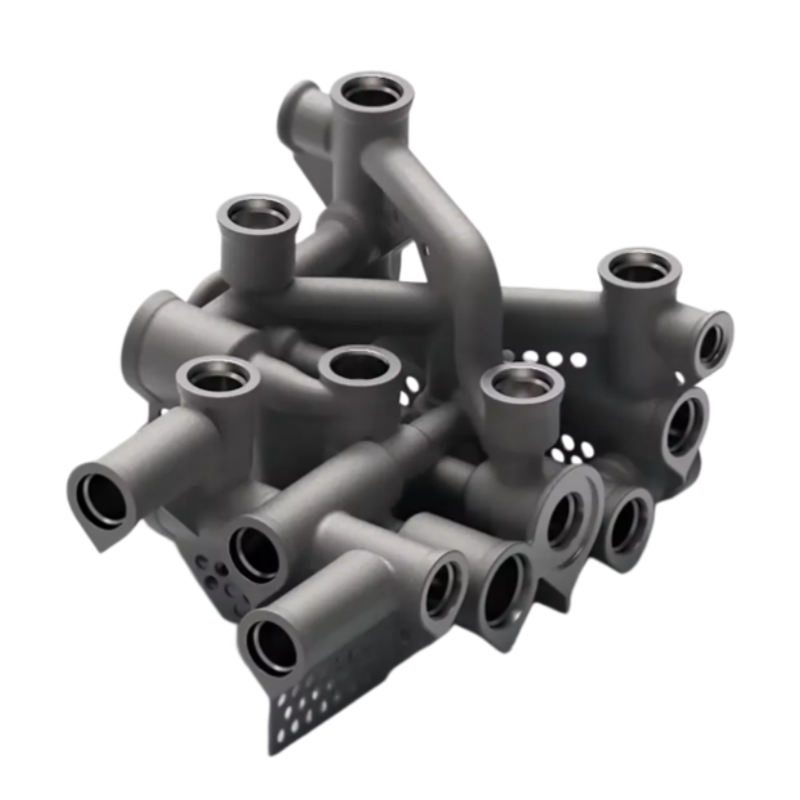 Profession Metal Custom Aluminum Stainless Steel Prototype SLS Rapid Prototyping 3D Printing Manifold Intakes Exhaust Auto Parts
