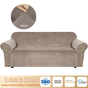 New Solid Colour Washable Elastic <strong>Stretch</strong> <strong>Sofa</strong> <strong>Cover</strong> Thickened Dustproof &amp; Stain-resistant Protector <strong>for</strong> Home Use - Product Image 1