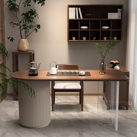 Ensemble table et chaises en bois massif de style nordique moderne, table à thé pour balcon, bureau, petit appartement, meubles de maison
